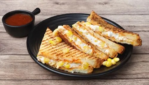 corn cheese sandwich